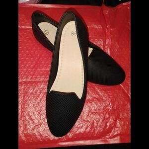 Amazon Black Fashion Slip on Rounded Toe Ballet Flat Shoes 9